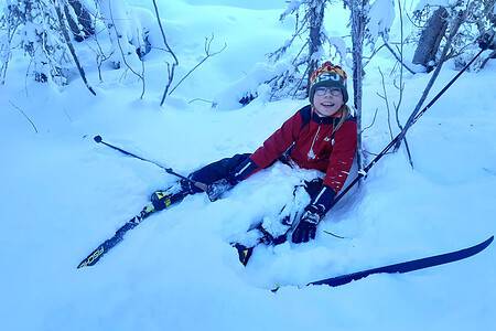 ski, vinter, barn, aktivitet